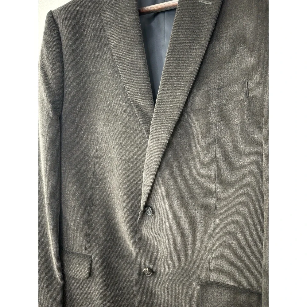 Chaps Ralph Lauren 42L Dark Chocolate Corduroy Sport Coat Blazer Business Preppy - Picture 4 of 13